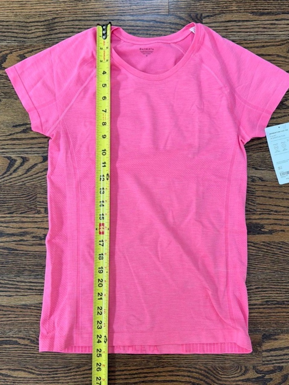 Athleta Momentum Flex Tee Women’s Hot Pink Short Sleeve Size M - Picture 5 of 6